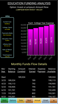 FundIt sample menu 3